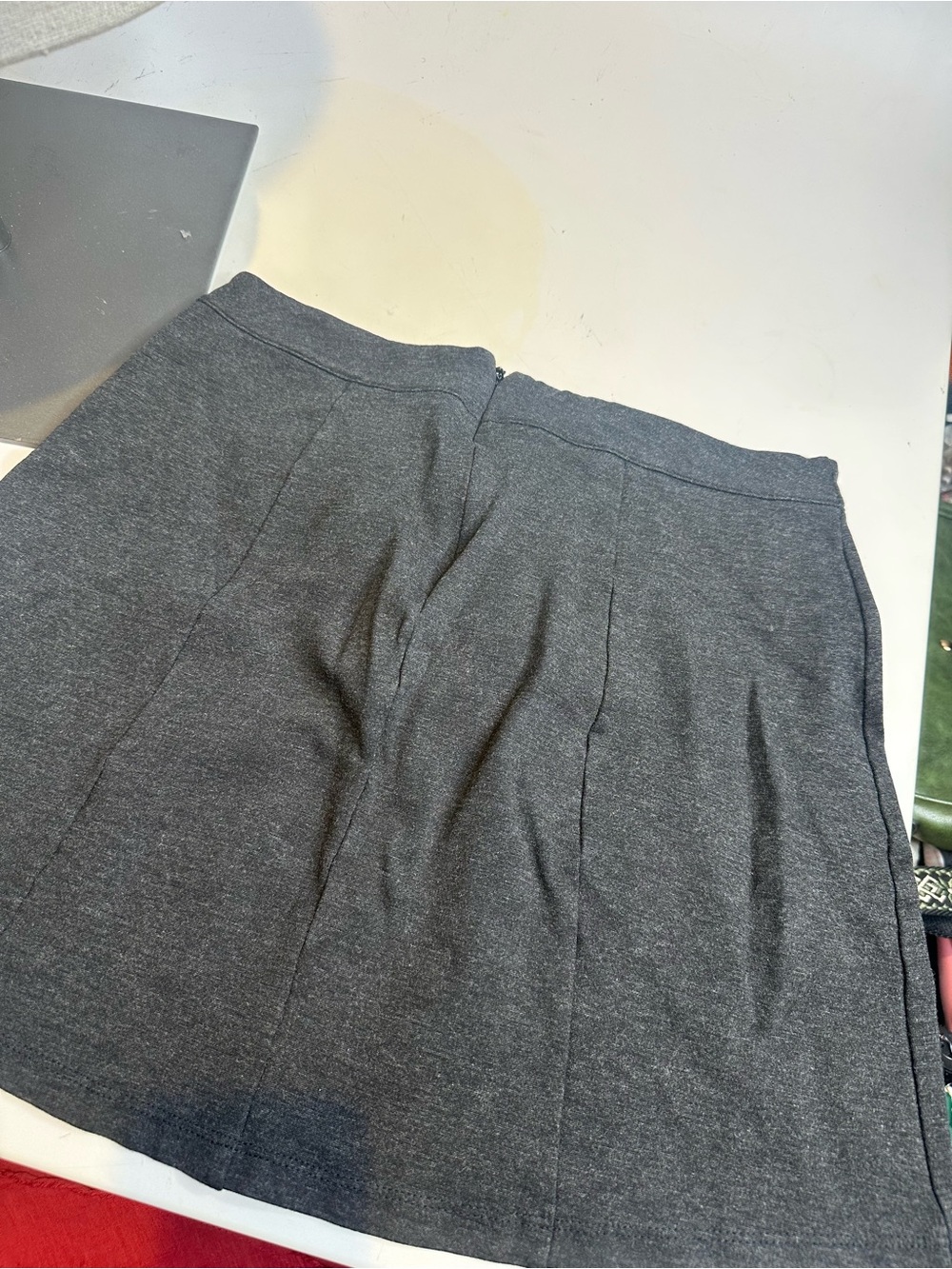 Lush Black Lace-Up A-Line Skirt